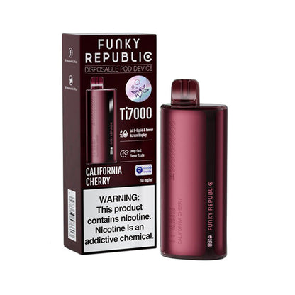 Funky Republic By Elf Ti7000 Rechargeable Disposable ~7000 puffs - 12.8mL